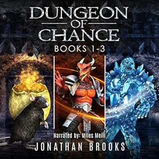 Dungeon of Chance Complete Series Books 1-3: A Dungeon Core Novel (Serious Probabilities) Audiolibro Por Jonathan Brooks arte