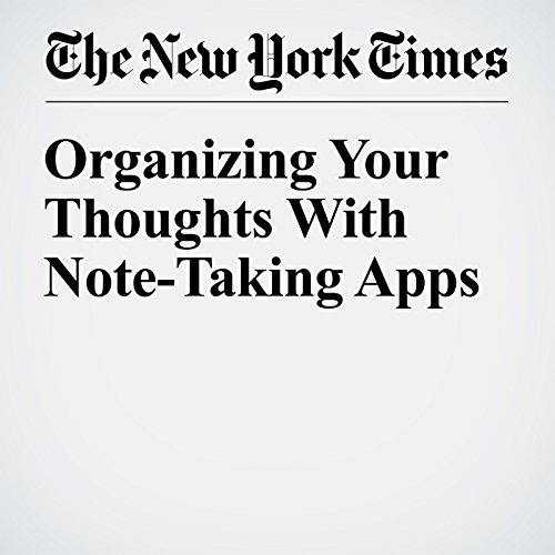 Organizing Your Thoughts With Note-Taking Apps cover art