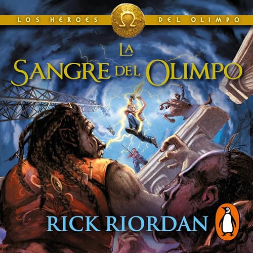 Diseño de la portada del título La sangre del Olimpo