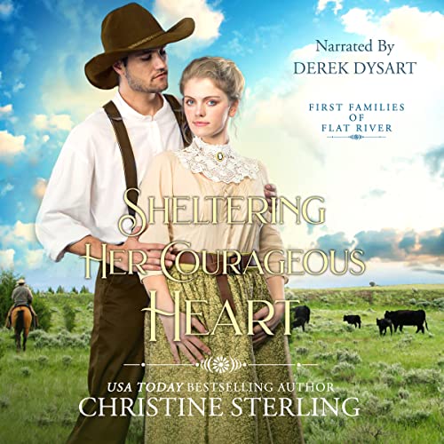 Sheltering Her Courageous Heart Audiolibro Por Christine Sterling arte de portada