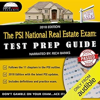 The PSI National Real Estate License Exam Audiobook By The Ace It Audio Team cover art