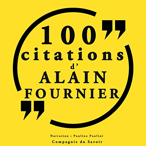 Diseño de la portada del título 100 citations d'Alain Fournier