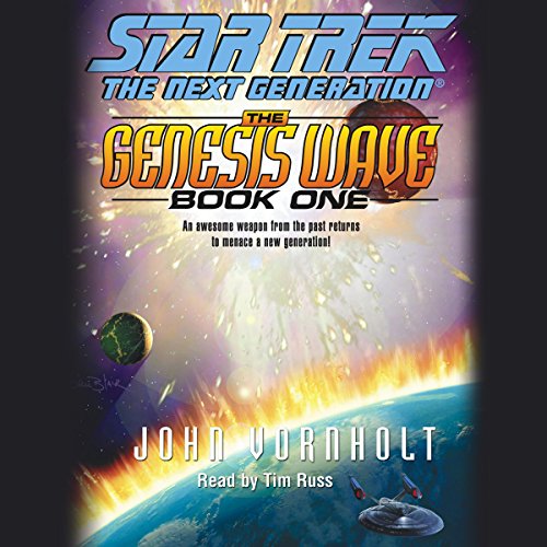 Page de couverture de Star Trek, The Next Generation: The Genesis Wave, Book 1 (Adapted)