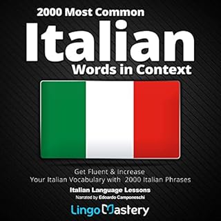 2000 Most Common Italian Words in Context Audiolibro Por Lingo Mastery arte de portada