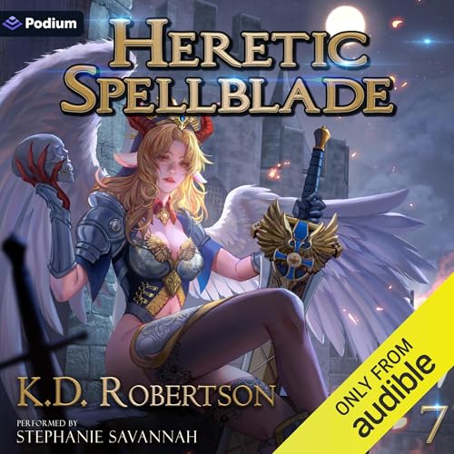 Heretic Spellblade 7 Audiolivro Por K.D. Robertson capa