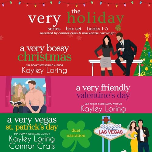 The Very Holiday Series Box Set, Books 1-3 Audiolibro Por Kayley Loring, Connor Crais arte de portada