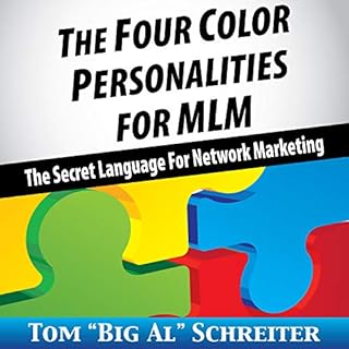 The Four Color Personalities for MLM Audiolibro Por Tom "Big Al" Schreiter arte de portada