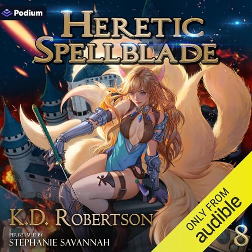 Heretic Spellblade 8 Audiolivro Por K.D. Robertson capa