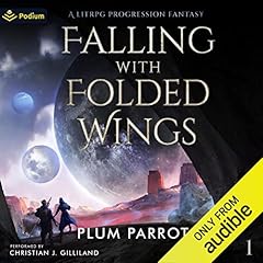 Falling with Folded Wings: A LitRPG Progression Fantasy cover art