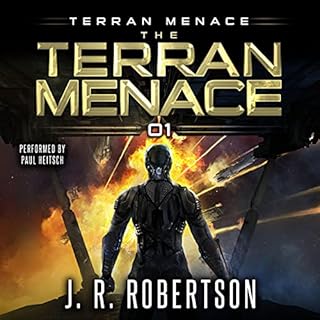 The Terran Menace Audiolibro Por J.R. Robertson arte de portada