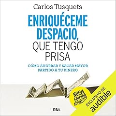 Diseño de la portada del título Enriquéceme despacio, que tengo prisa