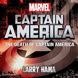 The Death of Captain America Audiolibro Por Larry Hama, Marvel arte de portada