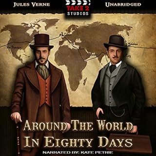 Around the World in 80 Days Audiolibro Por Jules Verne arte de portada