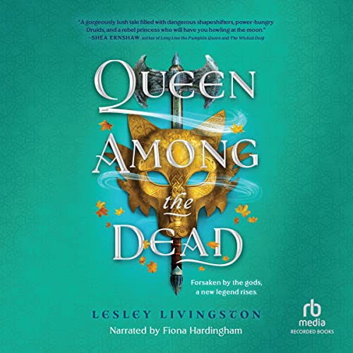 Diseño de la portada del título Queen Among the Dead