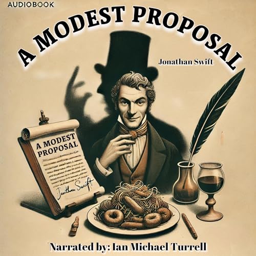 Diseño de la portada del título A Modest Proposal