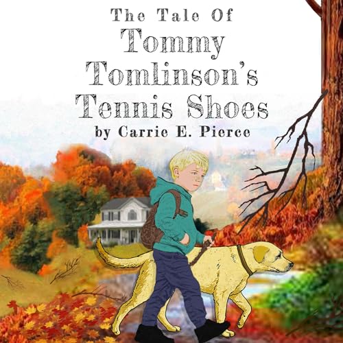 Diseño de la portada del título The Tale of Tommy Tomlinson's Tennis Shoes