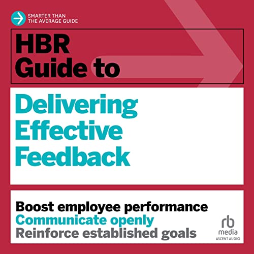 Diseño de la portada del título HBR Guide to Delivering Effective Feedback