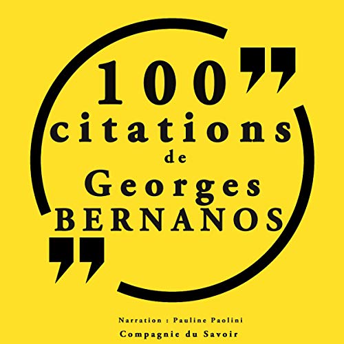 Diseño de la portada del título 100 citations Georges Bernanos