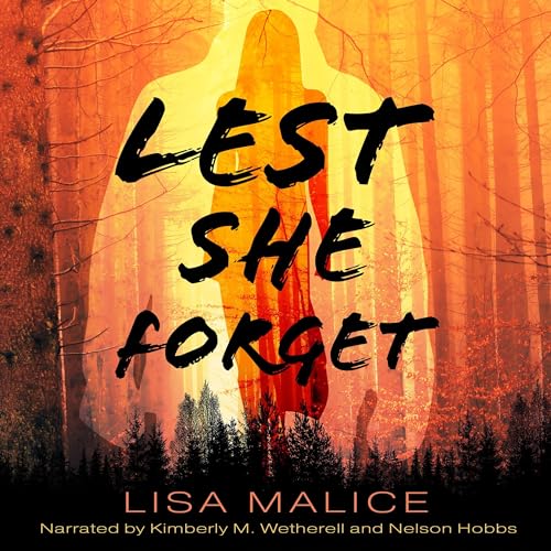 Diseño de la portada del título Lest She Forget