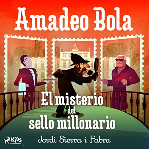 Diseño de la portada del título Amadeo Bola: El misterio del sello millonario