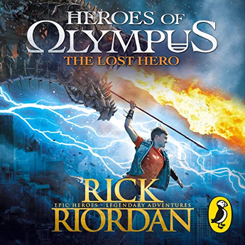 The Lost Hero Audiolibro Por Rick Riordan arte de portada