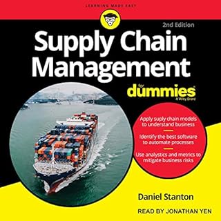 Supply Chain Management for Dummies Audiolibro Por Daniel Stanton arte de portada