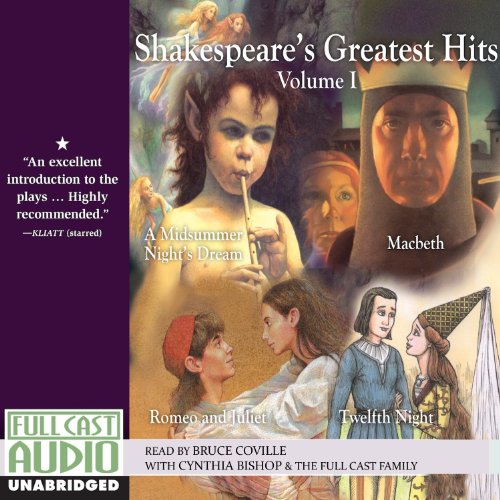 Page de couverture de Shakespeare's Greatest Hits Retold by Bruce Coville , Volume I