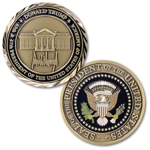 Donald Trump 45th and 47th President of The United States Challenge Coin 2 inches in Diameter