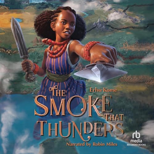 Diseño de la portada del título The Smoke That Thunders