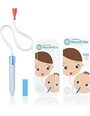 FridaBaby NoseFrida The Snotsucker with Travel Case, Easy Nasal Booger and Ear Cleaner, Gentle Nose Cleaner Suction, Aspirator for Sinus Congestion Relief, for Newborns/Infants