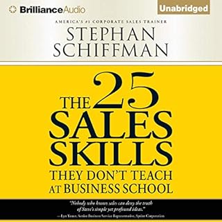 The 25 Sales Skills Audiobook By Stephan Schiffman cover art