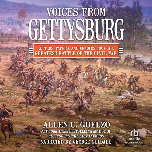 Diseño de la portada del título Voices from Gettysburg