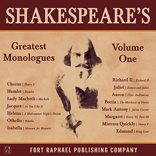 Shakespeare's Greatest Monologues: Volume I Audiolivro Por William Shakespeare capa