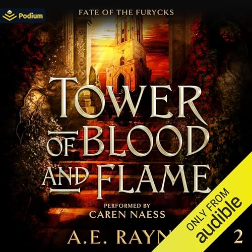 Tower of Blood and Flame Audiolibro Por A.E. Rayne arte de portada