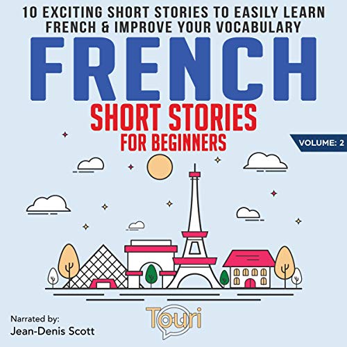 French Short Stories for Beginners Audiolibro Por Touri Language Learning arte de portada