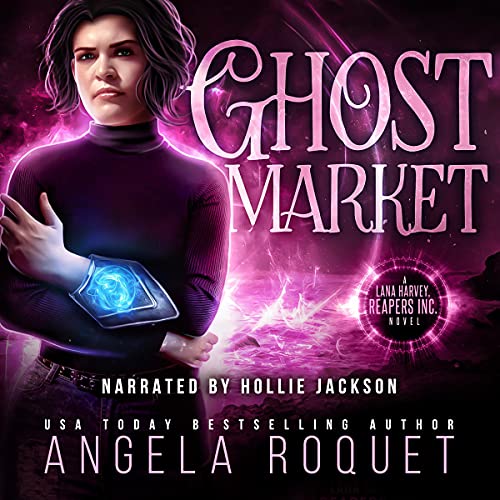 Ghost Market Audiolibro Por Angela Roquet arte de portada