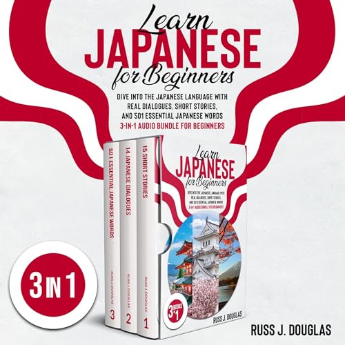 Learn Japanese for Beginners Audiolibro Por Russ J. Douglas arte de portada