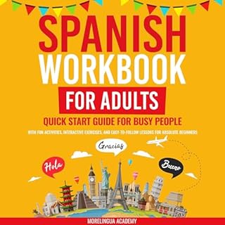 Spanish Workbook for Adults Audiolibro Por Morelingua Academy arte de portada