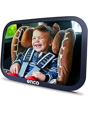 Onco Baby Car Mirror for Back Seat Rear Facing - Double Award-Winning Baby Mirror for Car Journeys, 100% Shatterproof Car Mirror Baby Rear Facing Seat, Shakeproof Car Accessories &amp; Newborn Essentials