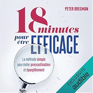 Page de couverture de 18 minutes pour être efficace