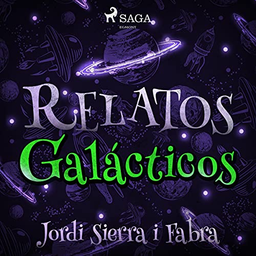 Diseño de la portada del título Relatos galácticos