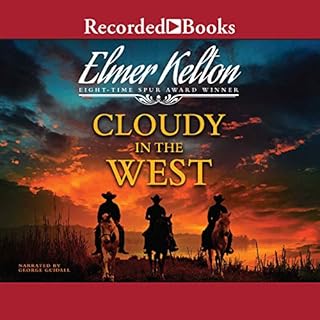 Cloudy in the West Audiolibro Por Elmer Kelton arte de portada