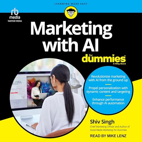 Marketing with AI for Dummies Audiobook By Shiv Singh cover art