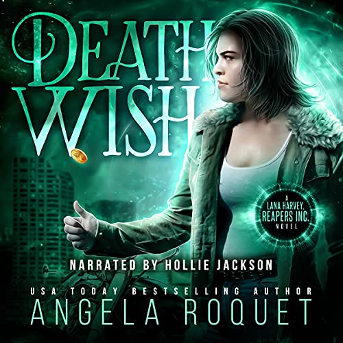 Death Wish Audiolibro Por Angela Roquet arte de portada