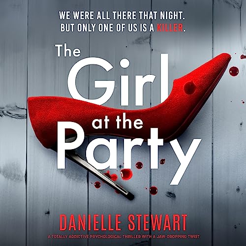 Diseño de la portada del título The Girl at the Party