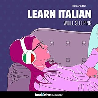 Page de couverture de Learn Italian While Sleeping