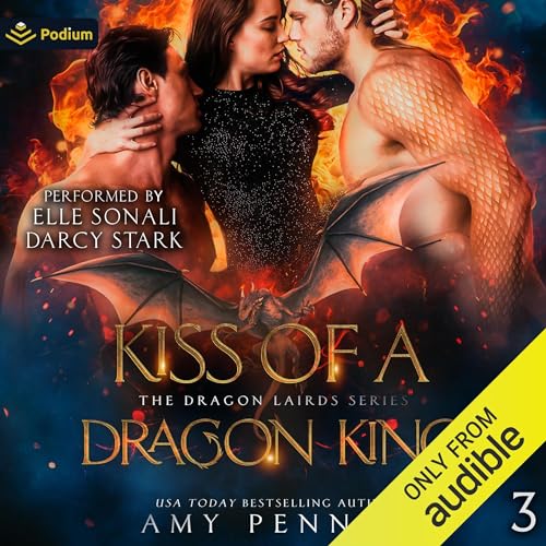 Kiss of a Dragon King Audiolibro Por Amy Pennza arte de portada