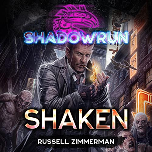 Shadowrun: Shaken Audiolibro Por Russell Zimmerman arte de portada