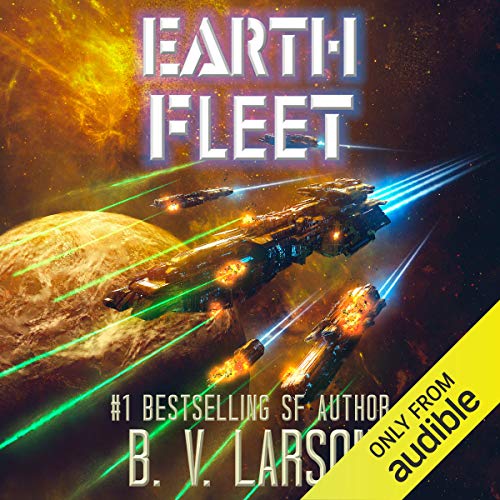 Earth Fleet Audiolibro Por B. V. Larson arte de portada