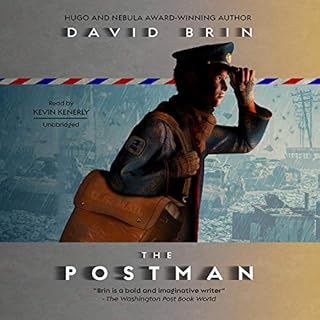 The Postman Audiolibro Por David Brin arte de portada